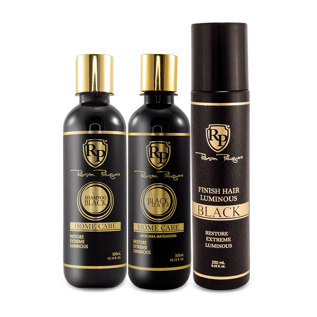 Kit Robson Peluquero Black Shampoo Silver Tinting Mask 2x300ml/2x10.14 fl.oz + Finish Hair Luminous Kit Robson Peluquero Black Shampoo Silver Tinting Mask 2x300ml/2x10.14 fl.oz + Finish Hair Luminous