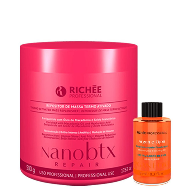 Richée NanoBtx Repair Pasta Repository 500g/17.63oz + Oil Argan Richée NanoBtx Repair Pasta Repository 500g/17.63oz + Oil Argan
