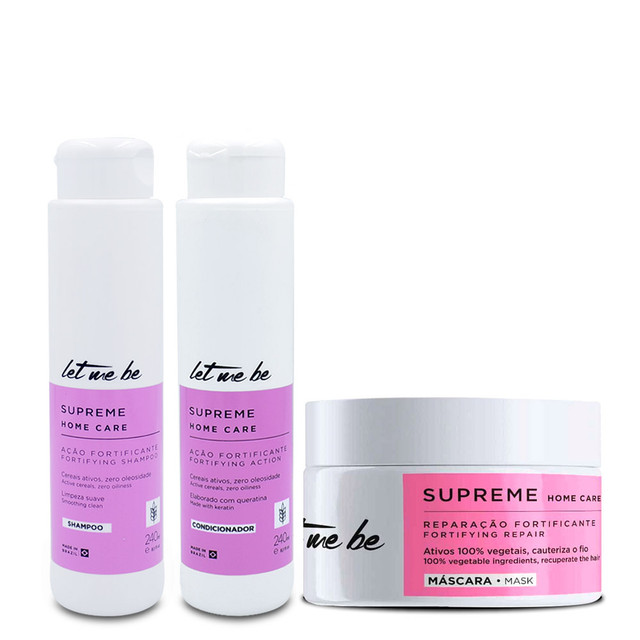 Kit Let Me Be Supreme Home Care Daily Care Shampoo Conditioner Mask Hair Care Kit Let Me Be Supreme Home Care Daily Care Shampoo Conditioner Mask Hair Care