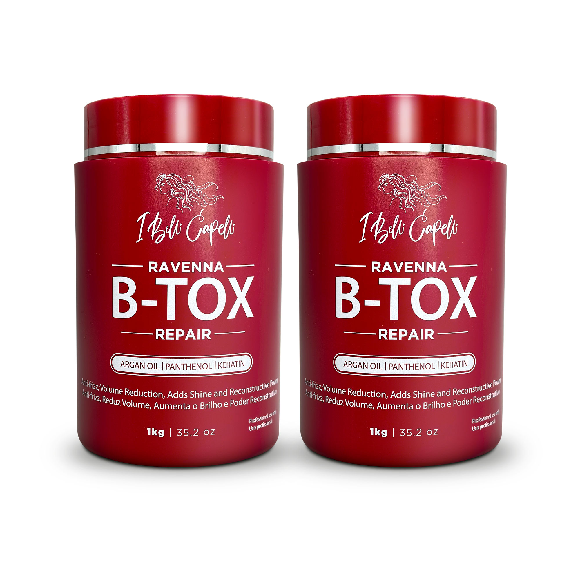 ReZARD beauty REPAIR TREATMENT 480g❌2 I Belli Capelli Ravenna B-tox Repair Mask Hair 2x1kg/2x35.02 oz