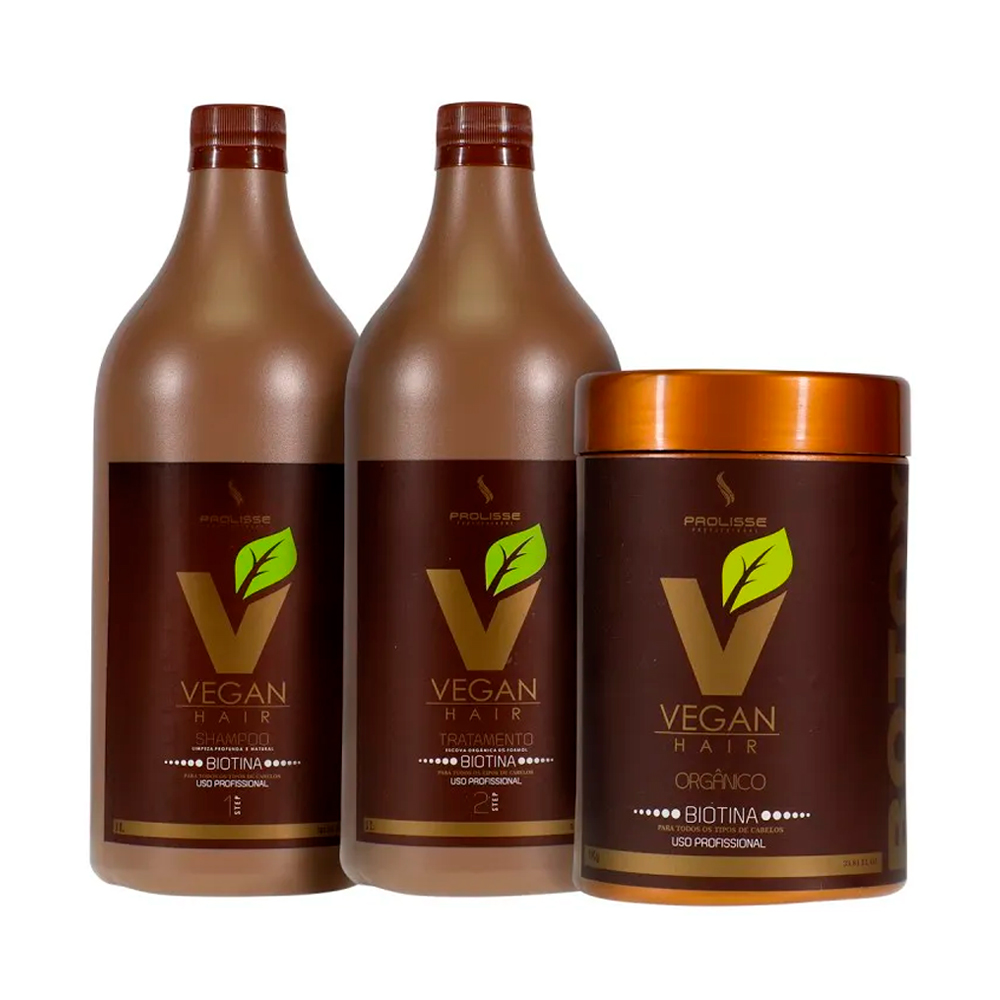 Kit Prolisse Vegan Hair Smoothing System and Organic Btox