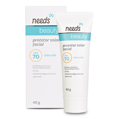 Needs Cosmetics Needs Beauty Facial Sunscreen FPS70 Oil Free 40g/1.41 oz