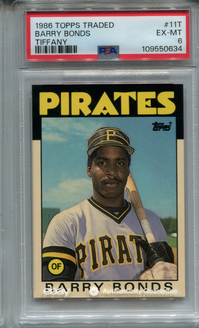 1986 Topps Traded Tiffany Barry Bonds Rookie Card XRC PSA 6 Ex MINT