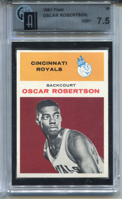 1961 Fleer Oscar Robertson Rookie Card GAI 7.5 Nr MINT+ Graded Basketball #36