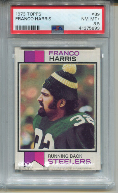 1973 Topps Franco Harris Rookie Card PSA 8.5 NM MINT+ Football #89