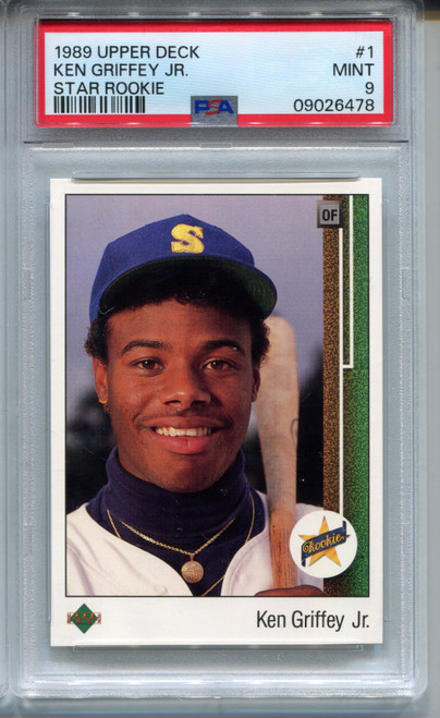 1989 Upper Deck Ken Griffey Jr Rookie Card PSA 9 MINT Baseball #1