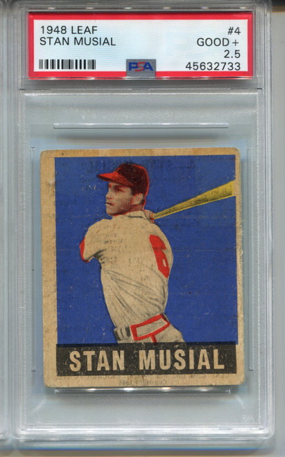 1948 Leaf Stan Musial Rookie Card PSA 2.5 Graded Baseball #4