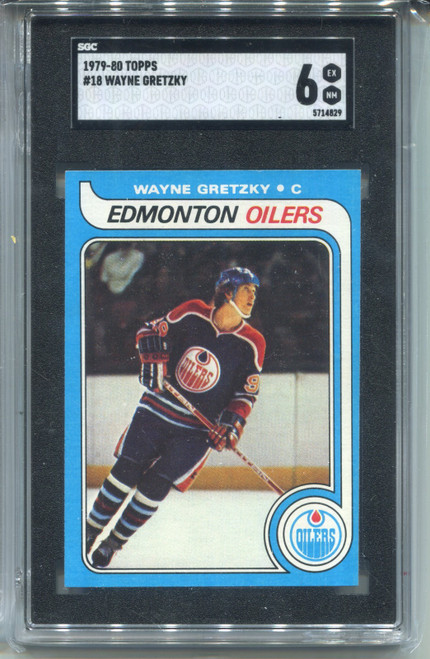 1979 Topps Wayne Gretzky Rookie Card SGC 6 Ex MINT Graded Hockey #18