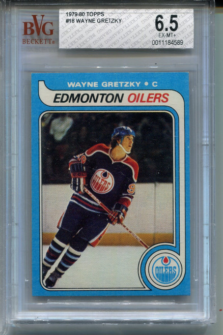 1979 Topps Wayne Gretzky Rookie Card BVG 6.5 Ex MINT+ Graded Hockey #18