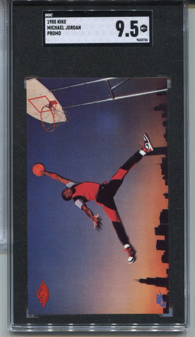 1985 Nike Promo Michael Jordan Rookie Card SGC 9.5 MINT+ Graded