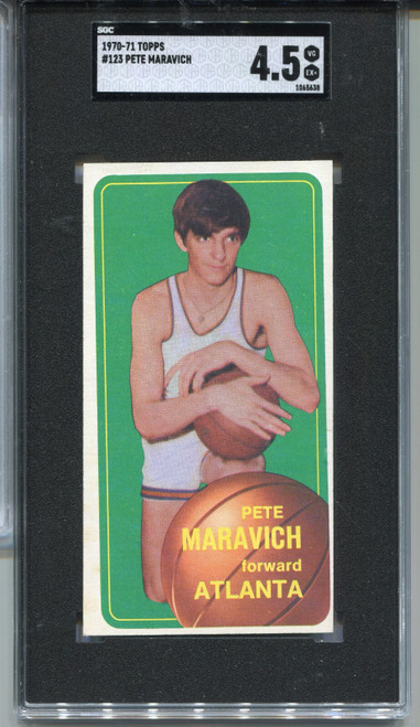 1970 Topps Pete Maravich Rookie Card Graded SGC 4.5 Basketball #123