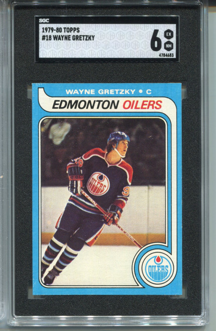 1979 Topps Wayne Gretzky Rookie Card SGC 6 Ex MINT Graded Hockey #18 Centered