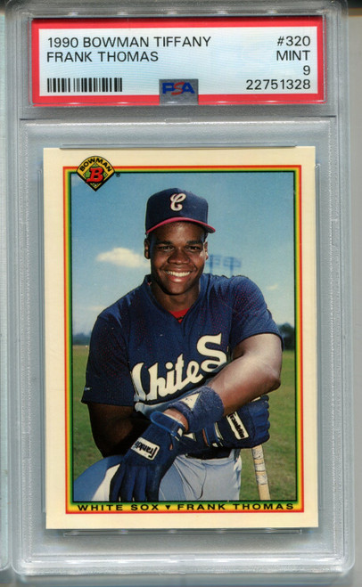 1990 Bowman Tiffany Frank Thomas Rookie Card PSA 9 MINT Baseball #320