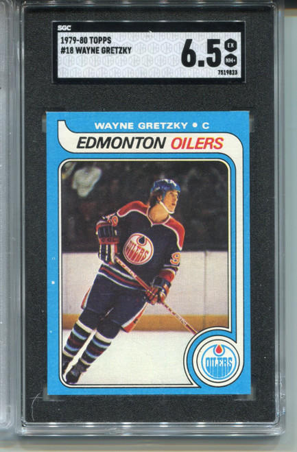 1979 Topps Wayne Gretzky Rookie Card SGC 6.5 Ex MINT+ Graded Hockey #18 RC