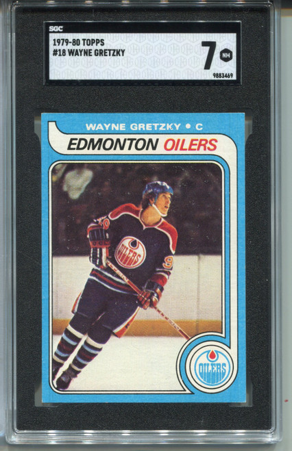 1979 Topps Wayne Gretzky Rookie Card SGC 7 Nr MINT Graded Hockey #18