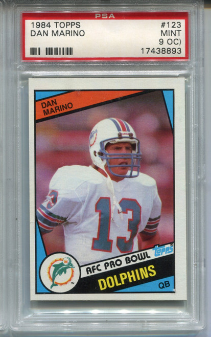1984 Topps Dan Marino Rookie Card PSA 9 MINT OC Graded Football #123