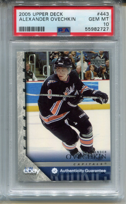 2005 Upper Deck Alexander Ovechkin Rookie Card PSA 10 Gem Mint Hockey #443 RC