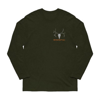 Muley Cotton Long Sleeve T-shirt S Olive Drab