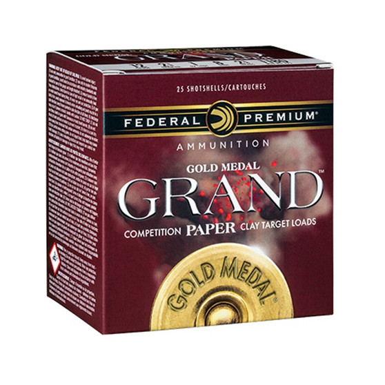 Gold Medal Grand Paper 12ga  2-3/4'' 1-1/8 Oz #8 Shot 25/box