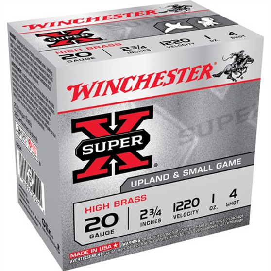 20 Gauge 2-3/4'' 1 Oz #4 Shot 25/box