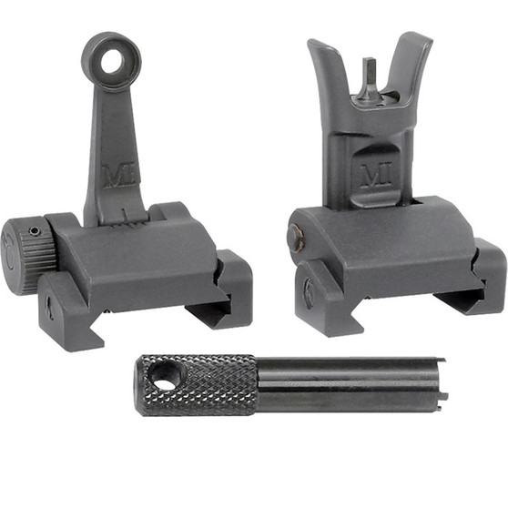 Ar-15 Combat Rifle Folding Sight Set