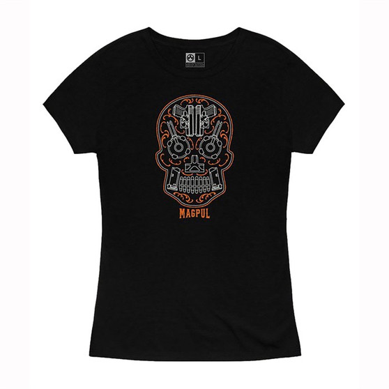 Women's Sugar Skull Blend T-shirt Xl Blk