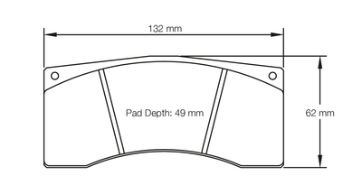Pagid 1674 Front Brake Pad Set - 11-13 Ford Mustang Boss 302R/S (With 14"/355mm Rotor)