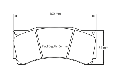Pagid 1904 Brake Pad Front Brake Pad Set - 18+ Ford Performance FP350S w/AP Racing Caliper