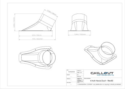 4" Carbon Fiber NACA Duct