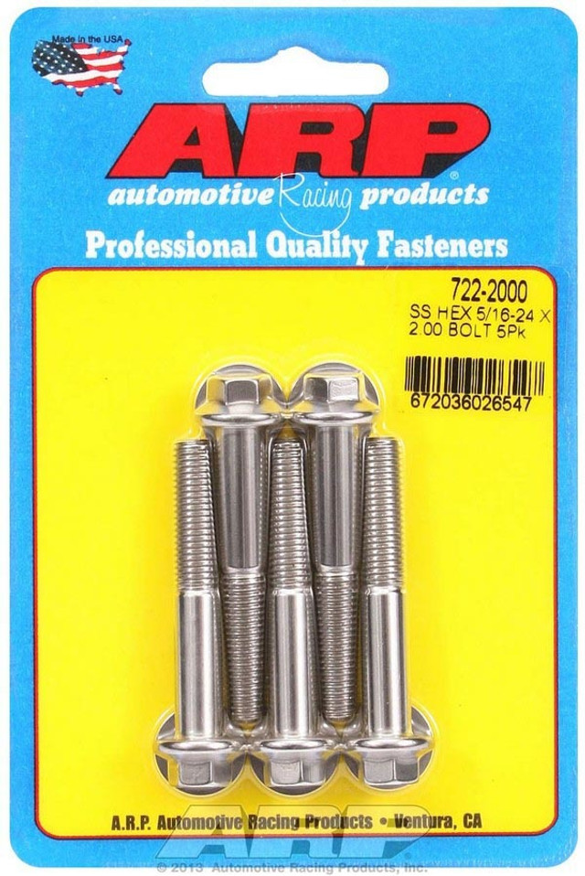 Bolt Kit - SS 6pt 5pk 5/16-24 x 2.000