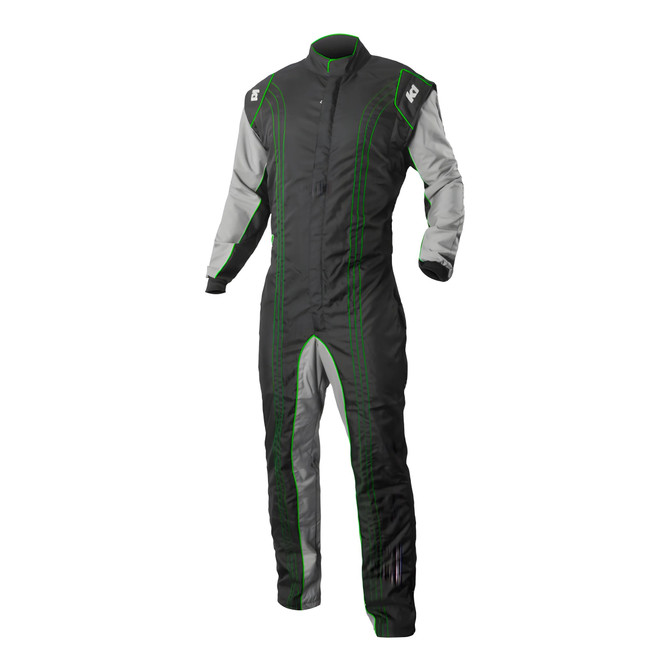 Suit Karting GK2 Adult Medium Black/Green