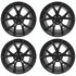  2015-2020 MUSTANG HP PERFORMANCE PACK 19" X 10.5" & 19" X 11" WHEEL KIT WITH TPMS KIT - MATTE BLACK M-1007K-DC19XMB 
