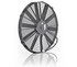 16in Euro Black Thin Lin e Electric Puller Fan