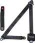 Seat Belt Retractable 3pt Charcoal