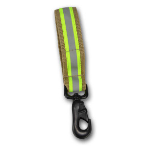 Noble 2 Lightning X Heavy-Duty Firefighter Work Glove Strap w/ Reflective - Turnout TAN Noble 2 Lightning X Heavy-Duty Firefighter Work Glove Strap w/ Reflective - Turnout TAN