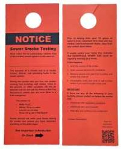 Noble 2 Smoke Testing Notification Door Hangers