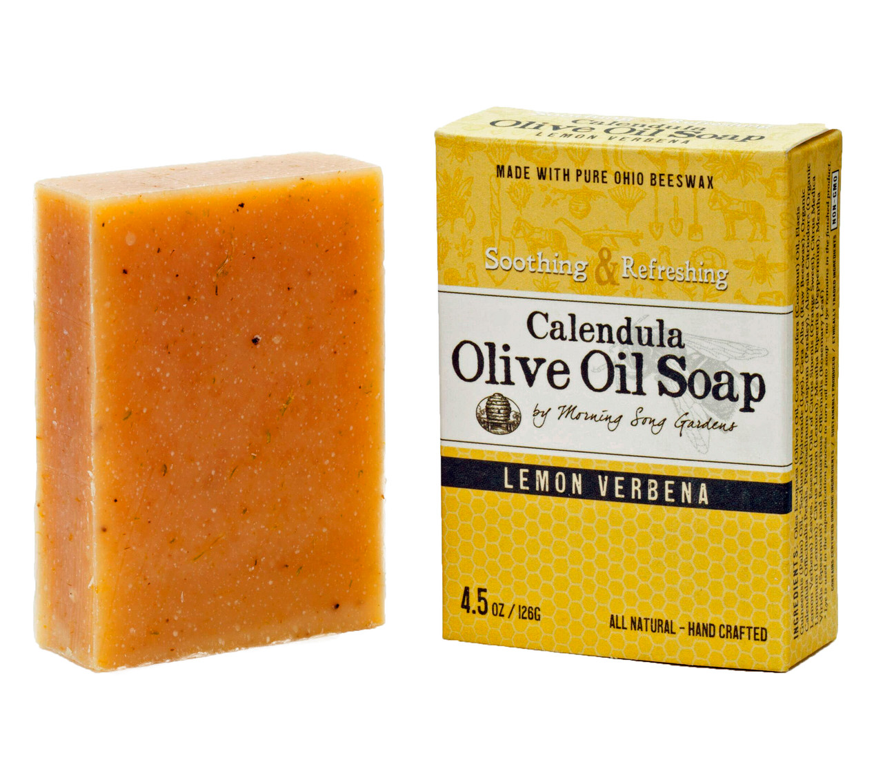 Calendula Olive Oil Soap, Lemon Verbena (4.5 oz.) natural