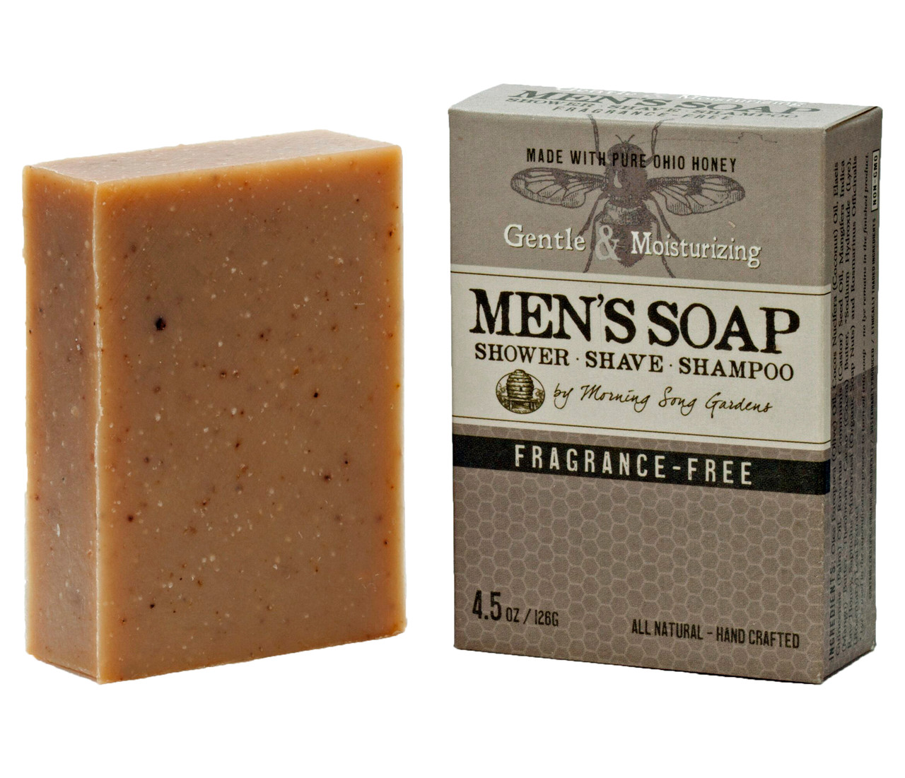 MEN's - Fragrance Free Shower Shave & Shampoo Bar (4.5 oz.)