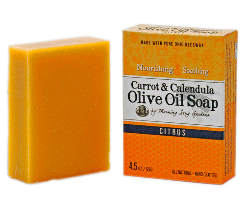 Carrot & Calendula Olive Oil Soap, Citrus Carrot & Calendula Olive Oil Soap, Citrus