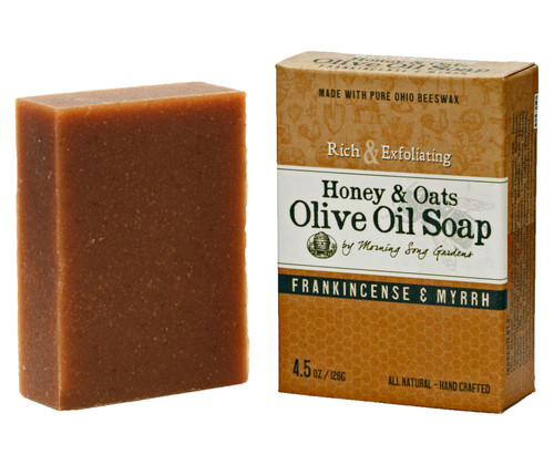 Honey & Oats Olive Oil Soap, Frankincense and Myrrh Honey & Oats Olive Oil Soap, Frankincense and Myrrh