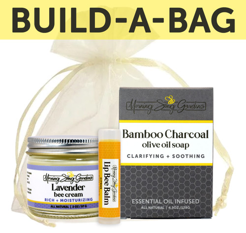 Choose one Olive Oil Soap, Shampoo Bar, or Facial Clay Soap. Next Choose one  Cream. Lastly pick you favorite Lip Bee Balm. Choose one Olive Oil Soap, Shampoo Bar, or Facial Clay Soap. Next Choose one  Cream. Lastly pick you favorite Lip Bee Balm.