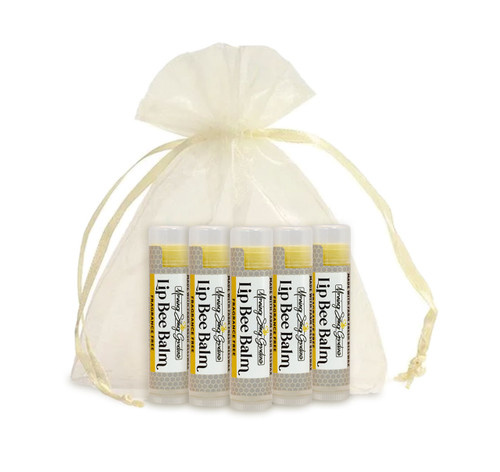 Lip Bee Balm 5 Pack- Fragrance Free Lip Bee Balm 5 Pack- Fragrance Free