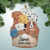 Christmas Ornament of Dog Lovers Ornament/Magnet Christmas Ornament of Dog Lovers Ornament/Magnet