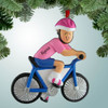 image of Bicycle Girl with Pink Shirt ornament