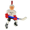 image of Hockey Player with Red Gloves - Male ornament