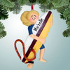 image of Surfer Female Carrying Board - Blonde Hair ornament