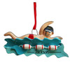 image of Happy Swimmer with Lane Floats - Male ornament