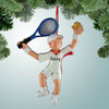 Christmas Ornament of Tennis Male with White and Red Shirt