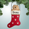 Christmas Ornament of Lhasa Apso in Stocking Christmas Ornament of Lhasa Apso in Stocking