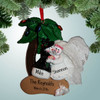 Christmas Ornament of Snowman Beach Wedding
